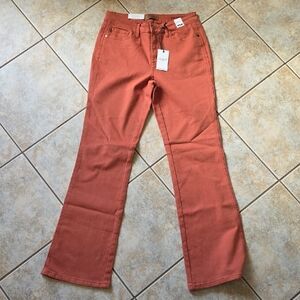 Judy Blue Rust Orange Flare Jeans